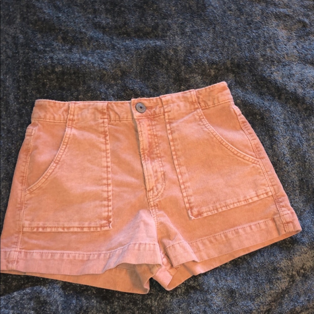 Size 0 Pink Corduroy American Eagle Shorts